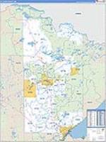 St. Louis, Mn Carrier Route Wall Map